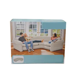 Pumpe aufblasbare Matratze Wohnzimmer Ecke Sofagarnitur beige Luft Inflation Spielzeug Schwimmausrüstung Outdoor Roman beliebt lo035 C23