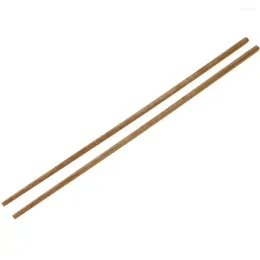 Pauzinhos de 38 cm de comprimento de madeira para cozinhar macarrão frito em profundidade estilo chinês varas utensílios de cozinha talheres