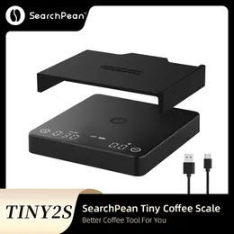 Mätverktyg Tiny2S Espresso Köksvåg SökPean Mini Timer Vägning USB 2kg 0 1g g oz ml Skicka Pad Man Kvinna Present 230710