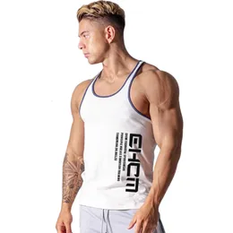 Men's Tank Tops Workout Clothes For Men White Tank Top Summer Tee Shirt Homme Coton Top Fitness Alphalete Weste Undershirt Yelek Gym Tanktop 230710