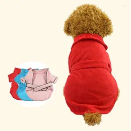 Dog Apparel EXCELLENT ELITE SPANKER Pet Clothes Autumn Winter Warm Pajamas Robe Bathroom Coat