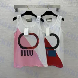 Designer Tanks Womens T Shirt Letter Sequin Tank Top Fashion Sleeveless Tees Woman Clothing