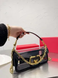 Brand luxury designer Bag Large Metal LOCO Handbag One Shoulder tote Bag fashion Women's handbag top quality Gold Metal Chain Crossbody shoulerbag designer wallet