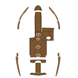 2012 Mastercraft X30 kokpit Pad łódź pianka EVA Faux Teak Deck mata podłogowa podłoga podkład samoprzylepne SeaDek Gatorstep Style klocki