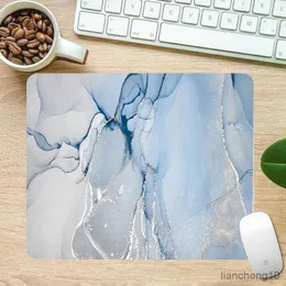 Almofadas de mouse de pulso bonito mármore colorido mousepad acessórios para jogos pequeno mouse pad mesa de computador carpete tapete de mouse pc gamer teclado mesa r230710