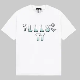 Designerskie koszulki damskie projektanci luksusowe koszule męskie wokół szyi z krótkim rękawem Casual list drukuj Polo marki letnie ubrania para Tees
