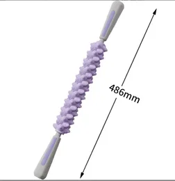 휴대용 피트니스 마사지 스틱 전신 롤러 스파이크 포인트 근육 마사지 방출 압력 통증 도구 요가 깊은 근육 이완 마사지 스틱