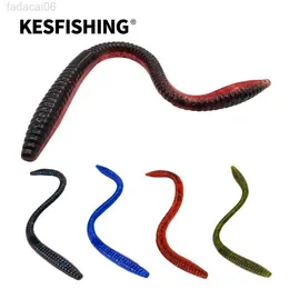 Baits Lures KESFISHING Fsihing Lure Trick Worm 160mm Bass Lures Best Soft Artificial Plastic Bait Quality professional Baits Free shipping HKD230710