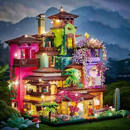 Blocs 7080 PCS Ville Vue Sur La Rue Château Magique Sakura Maison Construction Campagne Villa Assembler Mini Briques Jouets Cadeaux De Noël 230710