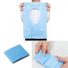 Toilet Seat Covers 10Pcs Disposable Waterproof Cushion Mat Self-Adhesive Anti Slip Bathroom Paper Pad Sterile Sticker