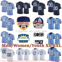 Custom S-6XL NCAA North Carolina Tar Heels Jersey Calcio cucito 6 Jacolby Criswell 17 Grayson Atkins 14 Jefferson Boaz 11 Raneiria Dillworth 10 Mitchell Trubisky