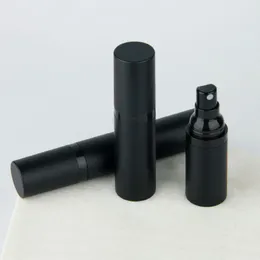 15ml 30ml 50ml Black Airless Bottle AS Press Typ Plastic Emulsion Spray Scrub Sub-flaska Tom kosmetikabehållare Qjeuk