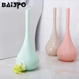 Porta-escovas de dentes BAISPO Escova de vaso sanitário para banheiro limpeza à prova d'água de chão acessórios de banheiro ferramentas 230710