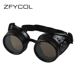 Zfycol New Fashion 도착 선글라스 빈티지 스타일 Steampunk 고글 용접 용접 고딕 안경 코스프레 안경 2023 브랜드 디자이너