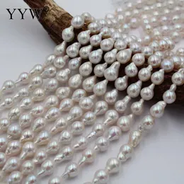 Acrylic Plastic Lucite Cultured Baroque Freshwater Pearl Beads 40cm Strand 7 8mm White Teardrop Pearls for DIY Bracelet Necklace Jewelry Make Accessory 230710