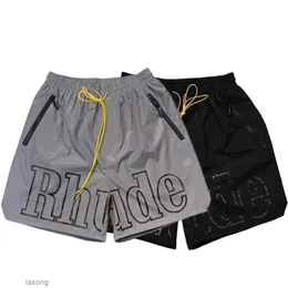 Rhude Shorts Mens Designer Short Men Sets Calças de Treino Soltas e Confortáveis Moda Seja Popular 2023 Novo Estilo sm l Xi Poliéster Loosepe6l