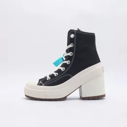 Converse thick soled raised canvas shoes【code ：L】Plateau-Star-Mode-Freizeitschuhe Damen Oxford vulkanisierte Schuhe