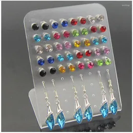 Bolsas para joias transparentes com 72 furos brinco suporte de exibição rack suporte de acrílico vendedor organizador prateleira multi orelhas armazenamento