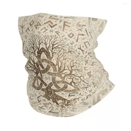 バンダナ 生命の木 Triquetra バンダナ ネックゲートル 防風 フェイス スカーフ カバー バイキング 北欧 ユグドラシル 帽子 チューブ バラクラバ