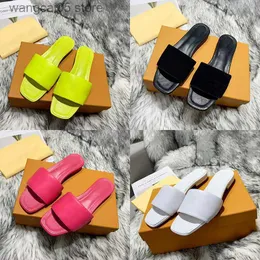 TopSportMarket 21ss Revival Flat Mules Tofflor Herr Dam Slides Sandaler Designerskor Svart Rosa Orange Blå WATERFRONT Vit Läder Yttersula Flip Flops T230710