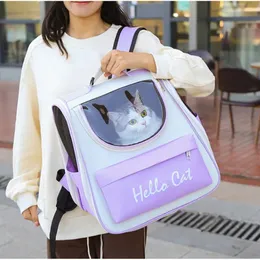 Cat Carrier Backpack Pet Carrier Bag Draagbare grote capaciteit Cat Carrier voor wandelen, wandelen