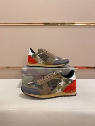 Lyx Nya Loafers Klänning Skor Nit Fritidssport Dans Kamouflage Sneakers med märkeslogo storlek 38-46