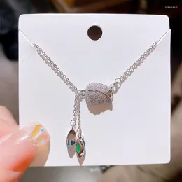Hänge Halsband Charmigt Marquise Stone Halsband för kvinnor med utsökta tulpanformade smycken