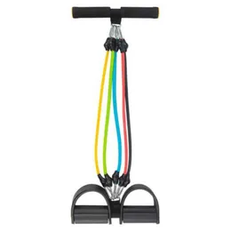 Motståndsband Nya 5 rör Motståndsband Fitness Spännrep Professionell hållbar fot Elastisk pedal Träning Pull Trainer Magträning HKD230710