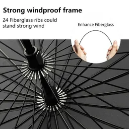 傘下のデザインオリサットブランドレインアンブレラメン女性品質24kガラスファイバー傘string風力向上木製ハンドル女性パラガス