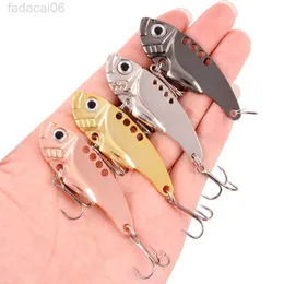 Baits Lures 4pcs Metal Fishing Lures Wobblers Sequin Spoon Crankbaits Artifical Easy Shiner VIB Baits for Fly Fishing Trout Pesca HKD230710