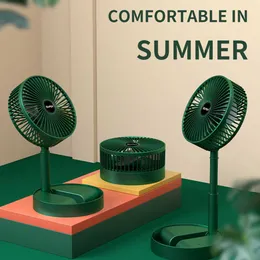 Electric Fans Cameras Summer Student Desktop Fan Portable Touch Control Folding Telescopic Mini Fan