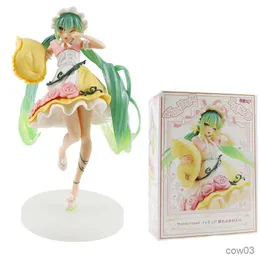 Action figurki do zabawy 21cm wirtualna piosenkarka Anime rysunek bajki Fairyland Sleeping Beauty figurka obudowa komputera ozdoby samochodowe zabawki modele R230710