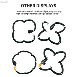 자전거 자물쇠 자전거 자전거 자전거 자전거 폴드 랩 잠금 포르 타브 자전거 체인 캡 자전거 안티 THT 합금 스틸 강철 보안 자전거 액세서리 HKD230710