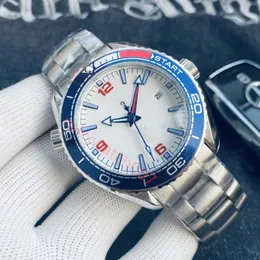 Mens Watch 42mm kol saatleri tasarımcı otomatik mekanik açık saat paslanmaz çelik bilezik döndürülebilir çerçeve su geçirmez montre de lüks saatler