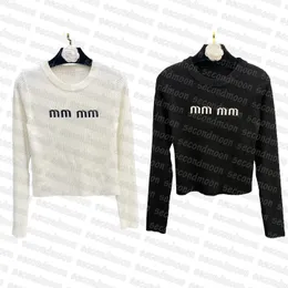 Herfst Winter Knits Top Vrouwen Designer Gebreide Tops Letter Jacquard Knitwear Casual Style Knitwears