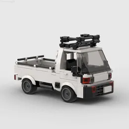 Moc Honda Acty Racingスポーツカースピードチャンピオンレーサービルディングブロックレンガクリエイティブガレージおもちゃの男の子ギフトl230710