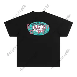 T-shirt da uomo Designer Gellary Dapt Heartbroken Girl Tears Tee Print Stampa oro T-shirt manica corta girocollo rosa