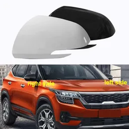 For Kia KX3 Seltos 2020-2022 Car Outside Reverse Mirror Cover Cap Wing Door Side Mirrors Housing Shell