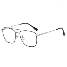 Solglasögon Titanlegering Lättvikts full-båge fyrkantiga glasögon överdimensionerade glasögon Flerbelagda linser Mode läsglasögon 0,75 till 4
