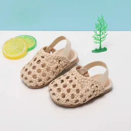 첫 보행기 Dimi New New New Newborn Baby Weave Shoes 유아 여자 소년 여름이 아웃 샌들 가죽 신발을위한 유아를위한 가죽 신발이 아닙니다.