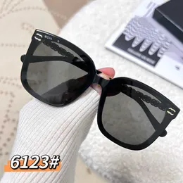 Óculos de sol fashion CH top Chan Sunglasses New Chain Knitted Premium Women's High Edition Glasses Large Box com caixa original Versão correta de alta qualidade