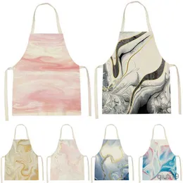 Kitchen Apron Marble Style Apron For The Master Kitchen Aprons For Women Linen Apron Rock Pattern Ladies Home Custom Aprons R230710