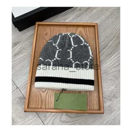 Beanie/Kafatası Kapakları Tasarımcı Şapkalar Erkek ve Kadınlar Beanie Sonbahar/Kış Termal Örgü Şapkalar Beanies Bonnet Muts Berretto J230710