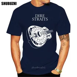 Parkas Hsuail Men's Dire Straits Band Guitar Tshirt Male Teeshirt Men Summer Cotton Tirt