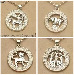 Ingemark Minimalism 12 Zodiac Sign Constellations Pendants Necklaces For Women Men Virgo Libra Scorpio Birthday Jewelry