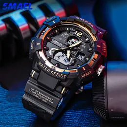 SMAEL Sport Uhr Männer Große Zifferblatt LED Digital Quarz Handgelenk Uhren männer Top Marke Luxus Digital-uhr Militär armee Uhr Männlich