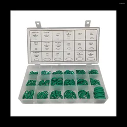 Storage Bags 270Pcs Green Sealing Ring Repair Boxed O-Ring Nitrile Rubber Gasket High Pressure Temperature