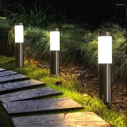 Solar Pathway Light Super Bright Outdoor Garden Stake Stainless Steel Waterproof Landscape For Patio Walkway Decor