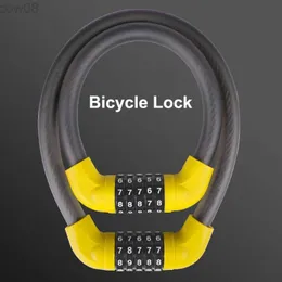 Bike Locks Bicyc Lock 5-digit Combination Bicyc Safety Lock Anti-tht Bike Lock Ectric Bike Scooter Motorcyc Password Combination HKD230710