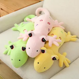 Plush Dolls 60-120cm Cute Wall Lizard Plush Toys Stuffed Soft Lovely Creative Animal Doll Large Pillow For Son Child Funny Gift 230707